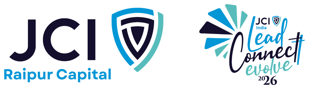 JCI Raipur Capital and JCI India Lead Connect Evolve 2026 logos